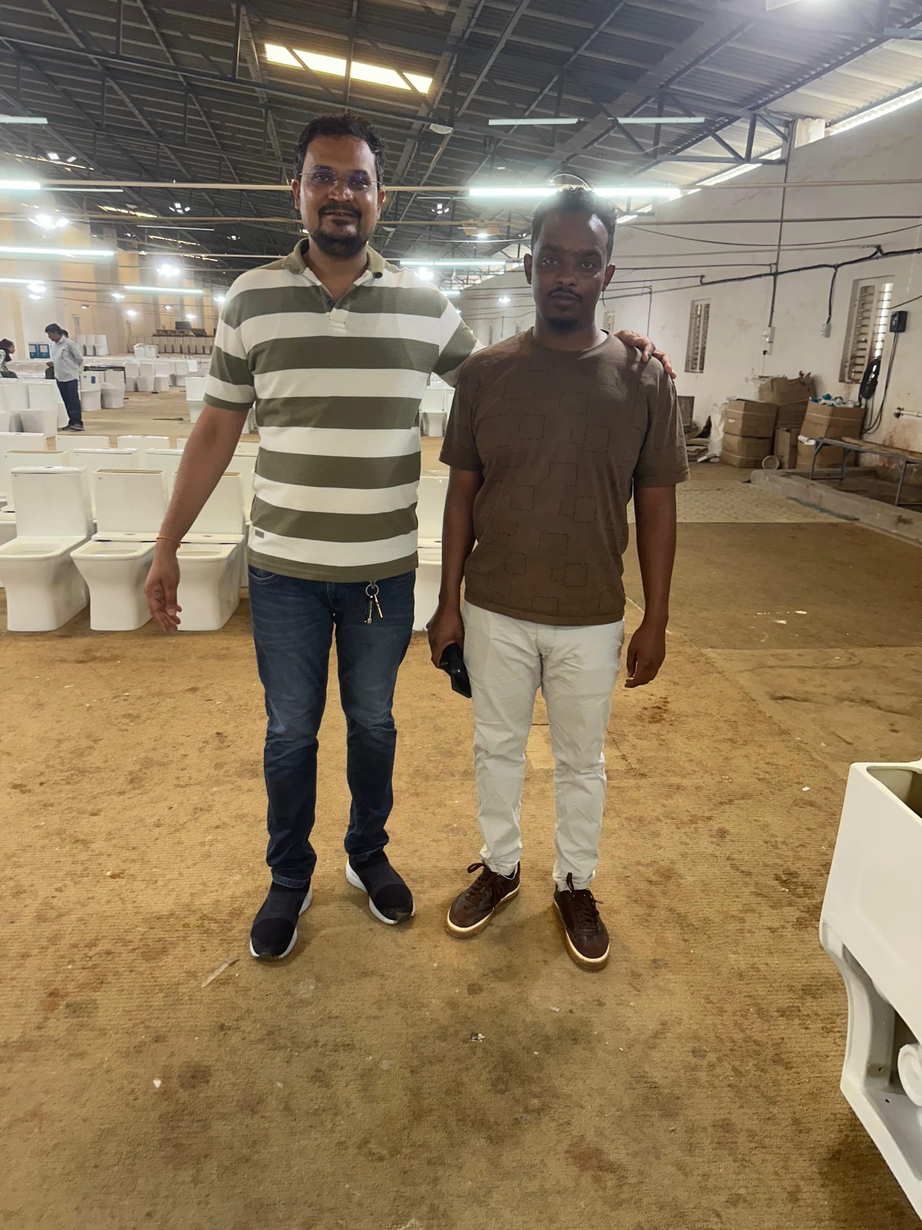 Porcelain tiles and sanitaryware installation in United States project