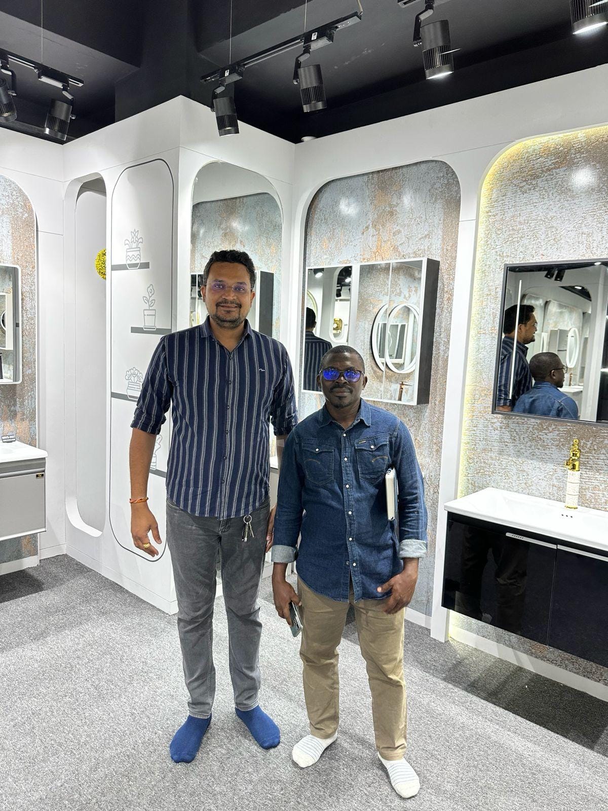 Porcelain tiles and sanitaryware installation in South Africa project