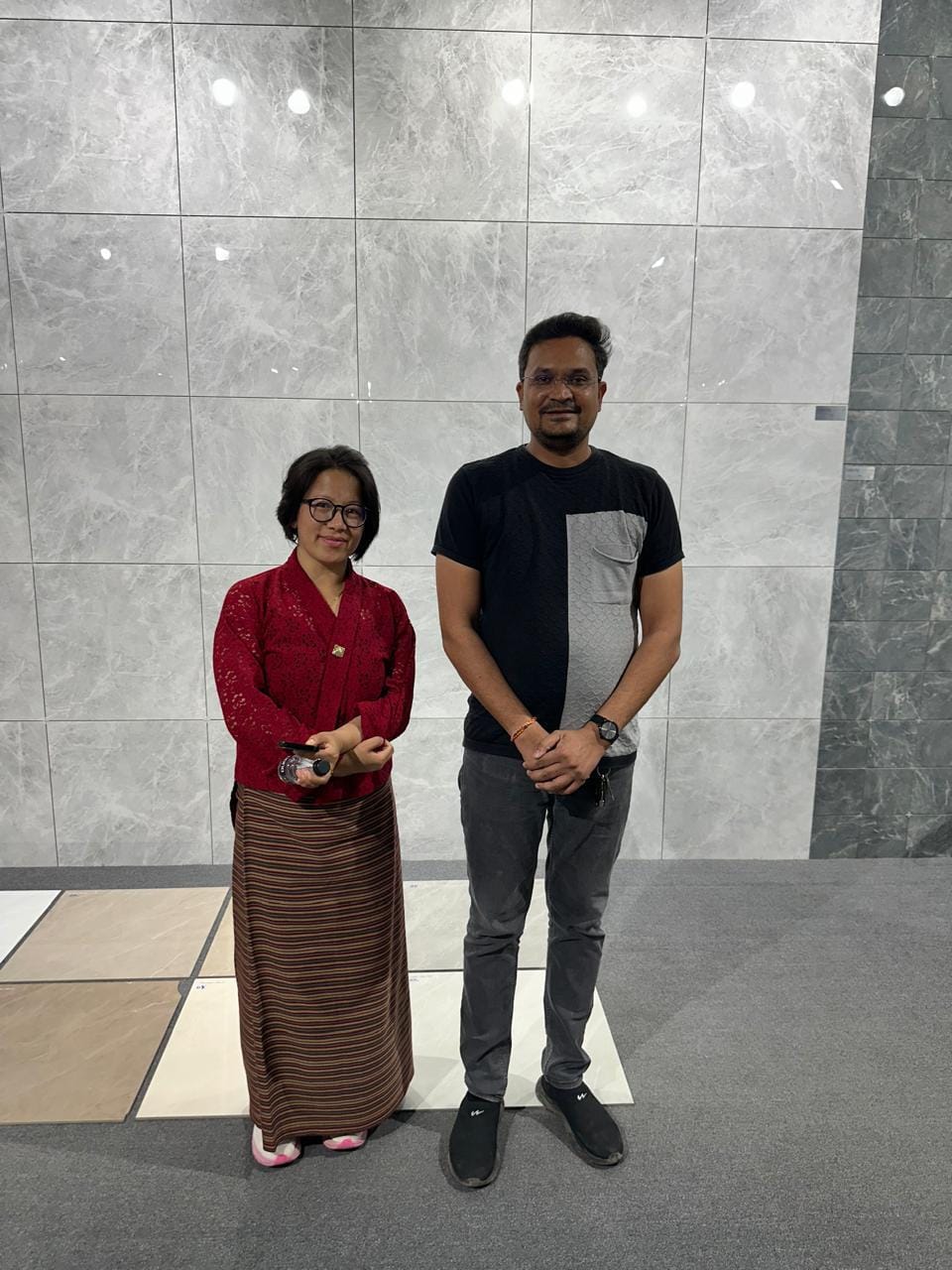 Porcelain tiles and sanitaryware installation in Singapore project