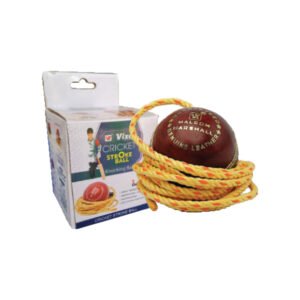 CRICKET STROKE BALL MALCOM MARSHAL LEATHER BALL WITH ROPE 3.5 MTR